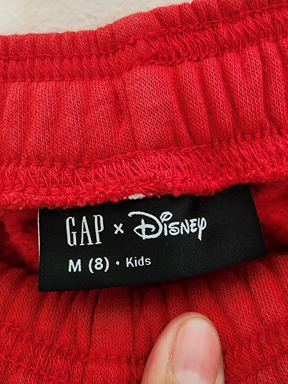Gap Kids x Disney Mickey Mouse Medium Red Sweatpants Elastic Waistband Comfy